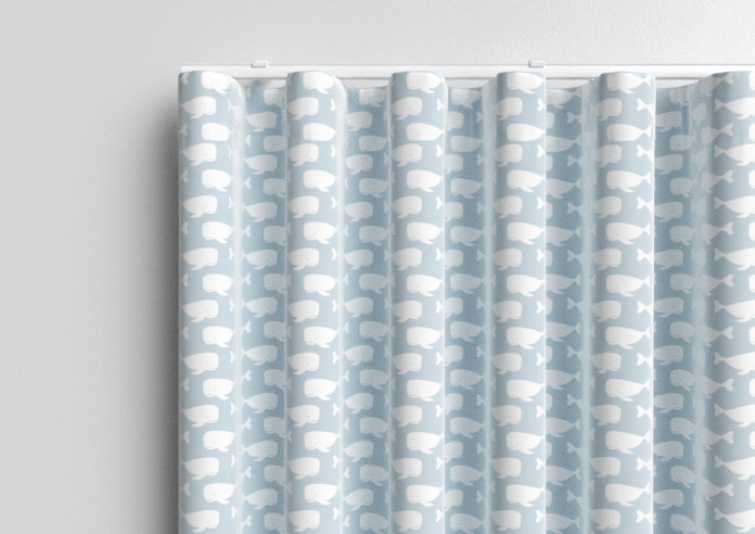 Whaling Around, Cornflower - Made to Measure Curtains - Image 13